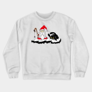 Santa Elf & Cat Crewneck Sweatshirt